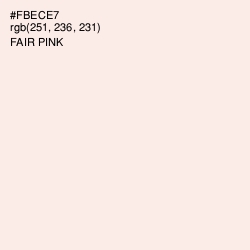 #FBECE7 - Fair Pink Color Image
